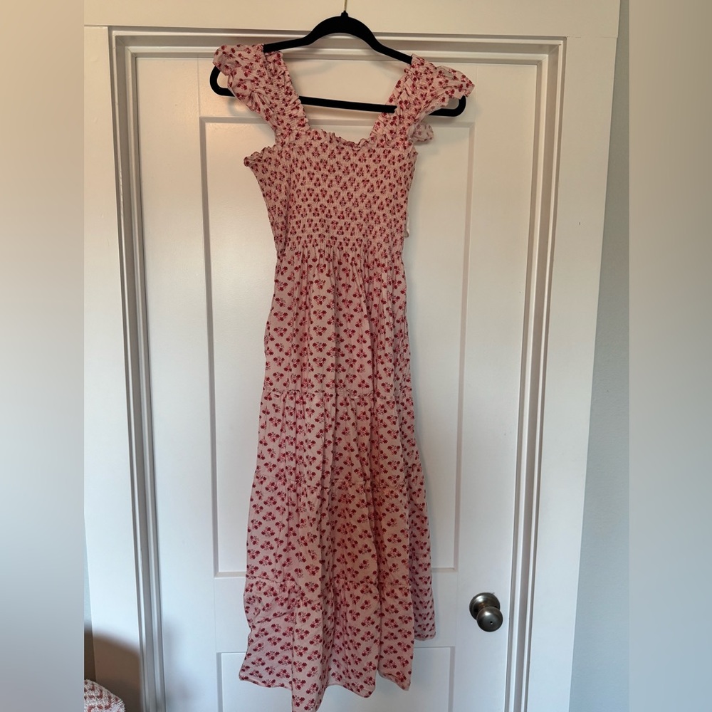 Hill House Pink Floral Smocked Maxi Dress - Womens